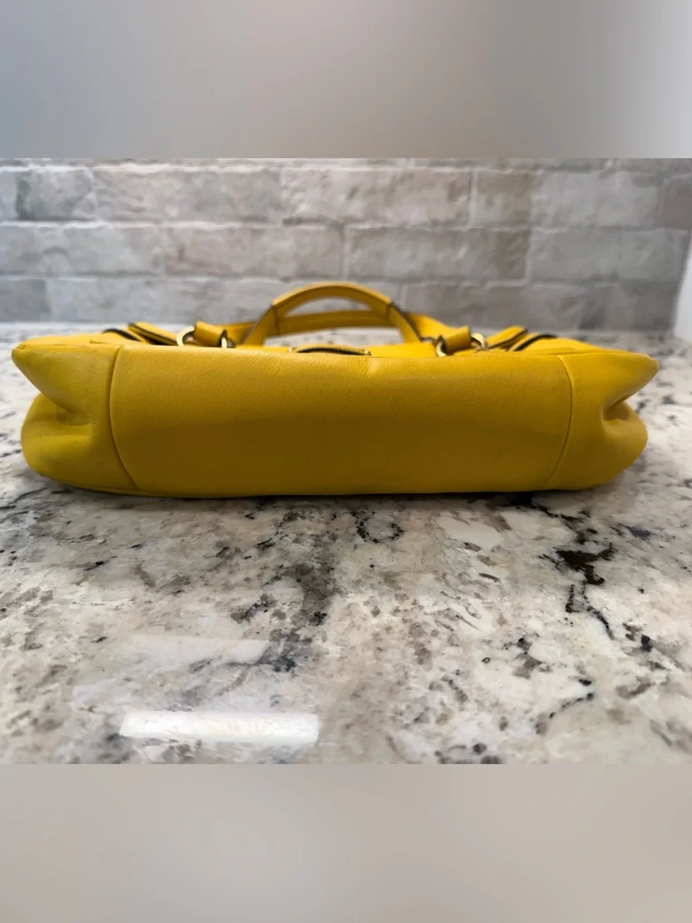 Coach EUC Yellow Leather Soho Satchel w/Hangtag